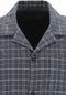 Schiesser Heren Pyjama - Doorknoop - Ruitenpatroon - Antraciet - Maat XL
