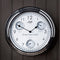 Riviera Maison Wandklok - World Cities Clock - Zilver - 1 Stuks