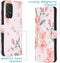iMoshion Hoesje Geschikt voor Samsung Galaxy A52 (4G) / A52s / A52 (5G) Hoesje Met Pasjeshouder - iMoshion Design Softcase Bookcase - Meerkleurig / Blossom Watercolor