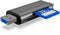 Icy Box IB-CR200-C - Geheugenkaartlezer - 2x sleuven microSD/SD - Grijs