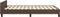 vidaXL - Bedframe - met - hoofdeinde - zonder - matras - 120x200 - cm - bruin