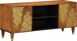 vidaXL - TV - Kast - 105x33x46 - cm - Massief - Mangohout