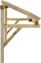 vidaXL - Deurluifel - 200x100x100 - cm - massief - grenenhout
