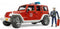 Bruder - Jeep Wrangler Unlimited Rubicon Fire Dept vehicle with fireman (BR2528)