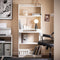 SoBuy FWT92-H-W - Opvouwbaar bureau - Werktafel met opbergruimte - Wit 64x145x58cm