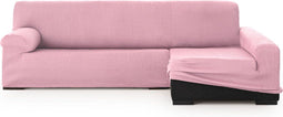Hoes voor chaise longue met lange armleuning rechts Eysa ULISES Roze Licht Roze 170 x 110 x 310 cm