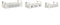 Opslagdozen Home ESPRIT Wit Sparrenhout 39 x 19 x 12 cm 3 Onderdelen