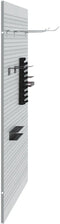 vidaXL - Pegboards - 2 - Pack - met - 8 - Accessoires, - Grijs, - 50x80 - cm, - Staal