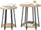 vidaXL - Bijzettafelset - - - 2 - Stukken - in - Sonoma - Eiken - met - Metaal
