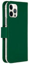 Accezz iPhone 12 - Flip cover - Krasbestendig Schokbestendig - Groen