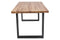 feel furniture - 180x90 Eettafel - Massief Boomstamblad Eiken - 5 cm dik -Twin U Frame