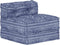 vidaXL - Poef - modulair - stof - indigo