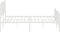 vidaXL - Bedframe - met - hoofd- - en - voeteneinde metaal - wit - 180x200 - cm