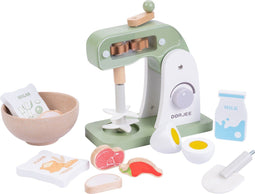 Dorjee - Mixer set - Houten mixer met opzetstukken en accessoires - Groen
