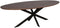 StarFurn Eettafel Ferris Eiken Ovaal 240cm Walnoot