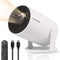 Lumina® Pro Mini Beamer (2026) - Mini Beamer - Android 14 - WiFi 6 - Bluetooth 5.4 - Wit