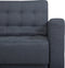 ABERDEEN - Chesterfield fauteuil - Donkergrijs - Polyester