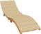 vidaXL - Ligbedkussen - 200x70x4 - cm - stof - gemêleerd - beige