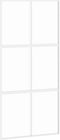 vidaXL - Schuifdeur - 102,5x205 - cm - gehard - glas - en - aluminium - wit