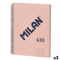 Notitieboekje Milan 430 Roze A4 80 Lakens (3 Stuks)