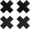 Peekaboo Nipple Cover Pasties PEEKABOO PASTIES CLASSIC X Zwart