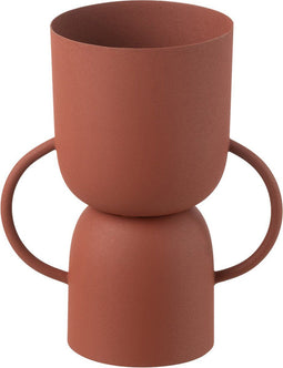 J-Line vaas Cup - ijzer - roest