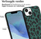 imoshion Hoesje Geschikt voor iPhone 14 Hoesje Siliconen - imoshion Design hoesje - Groen / Green Leopard