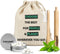 CHOOSE Travel Gift Box - Tandpasta Tabletten 6 Weken Voorraad - Bamboe Pot - Bamboe Tandenborstel - Tandenborstel koker