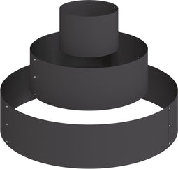 vidaXL - Tuinplanter - Set - Zwart - Staal