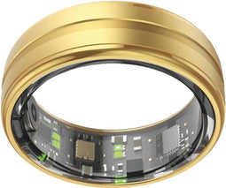 NOLATR Pro, Slimme Ring met Stappenteller, Activiteitstracker & Hartslagmeter – Zonder Abonnement & Nederlandse App – Goud – Maat 9