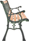 vidaXL - Tuinbank - 116 - cm - gietijzer - en - massief - vurenhout