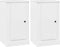 vidaXL - Dressoirs - 2 - st - 37,5x35,5x67,5 - cm - bewerkt - hout - hoogglans - wit