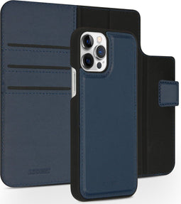 Accezz iPhone 12 / 12 Pro - Wallet Bookcase - 2 in 1 met Pasjeshouder - Donkerblauw