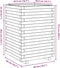 vidaXL - Plantenbak - 50x50x72,5 - cm - massief - grenenhout - wasbruin
