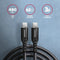 Axagon BUCM2-CM10AB - USB-C naar USB-C kabel - 1 m PD 240 W 5 A - Zwart