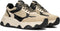 PS Poelman CATO - Dames sneakers - Leren sneaker met 6 cm hak - Zwart met beige