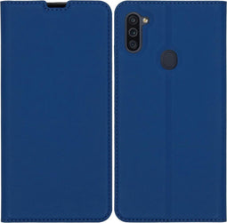 iMoshion Hoesje Geschikt voor Samsung Galaxy M11 / A11 Hoesje Met Pasjeshouder - iMoshion Slim Folio Bookcase - Donkerblauw