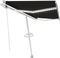 vidaXL - Luifel - automatisch - met - LED - en - windsensor - 400x300 - cm - antraciet