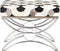 Kruk DKD Home Decor 53 x 40 x 43 cm Zilverkleurig Zwart Staal Wit