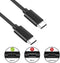 Ewent EC1036 - USB C Kabel - 1,8 m - 20 V 3 A - Zwart