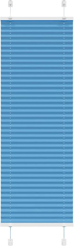 vidaXL - Plissé - rolgordijn - 40x100 - cm - stofbreedte - 39,4 - cm - polyester - blauw