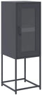 vidaXL - Dressoir - 36x39x107 - cm - koudgewalst - staal - antracietkleurig