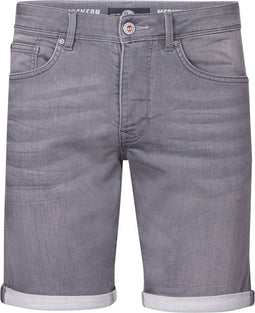 Petrol Industries - Heren Jackson Stretch Denim Short Sailfish - Grijs - Maat S