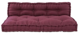 vidaXL - Pallet - Sofa - Kussen - met - Rugsteun - Rood - Stof