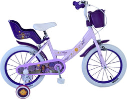 Disney Wish Kinderfiets - Meisjes - 16 inch - Paars - Twee handremmen
