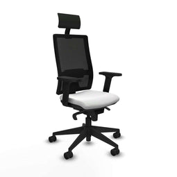 Bureaustoel met hoofdsteun Piqueras y Crespo 2D066N1 Wit