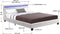 Juskys Verona - Gestoffeerd bed - 120 x 200 cm - LED Verlichting - Wit