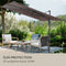 Madison - Parasol Saint-Tropez Taupe - 355x300 - Grijs