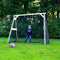 AXI 4-in-1 SportsFun in Grijs/Wit - 4-in-1 Frame voor schommel, voetbal, volleybal en tennis - Schommelframe met net voor diverse sporten - FSC hout