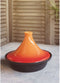 Cosy & Trendy - Tajine - Gietijzer Ø25cm - Geschikt voor Inductie - Zwart/Oranje